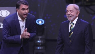Lula y Flávio Bolsonaro chocan en debate por las sospechas de corrupción de sus entornos
