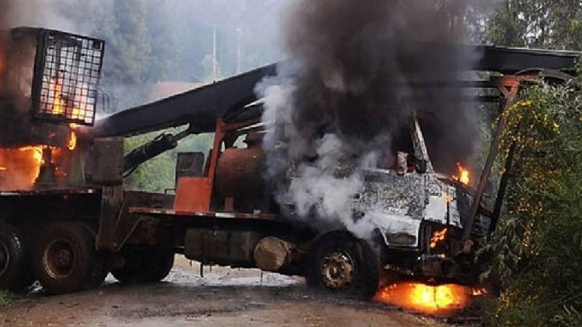 Conflicto mapuche: segunda noche consecutiva de ataques e incendios en el sur de Chile